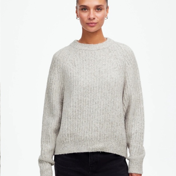 Madewell Ribbed Cotton-Blend Sweater - Picture 1 of 5